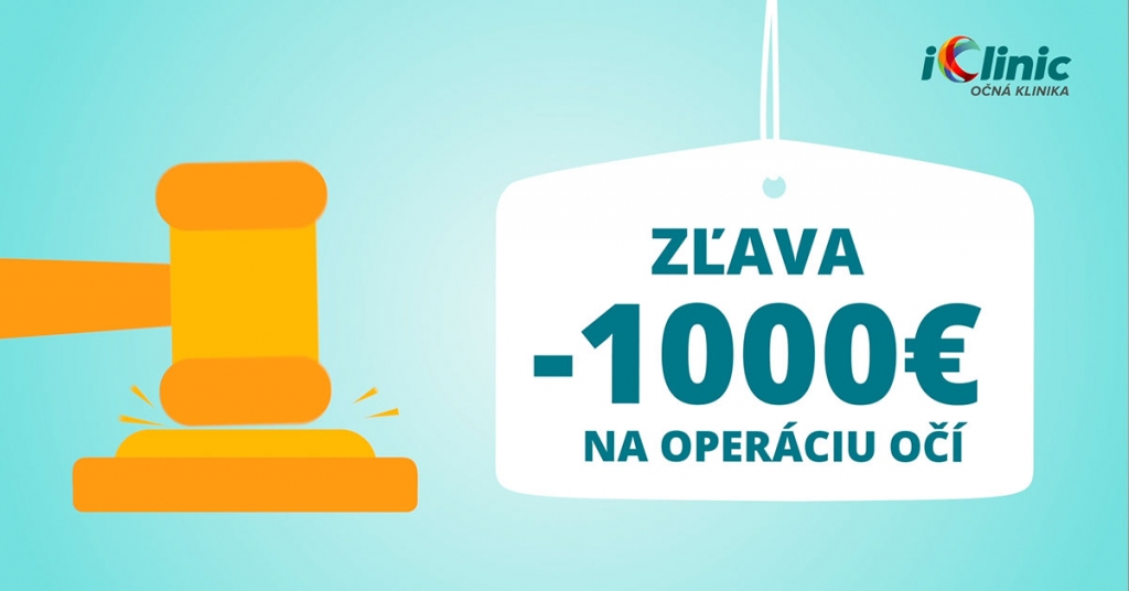 Ako získať 1 000 € zľavu na operáciu očí?